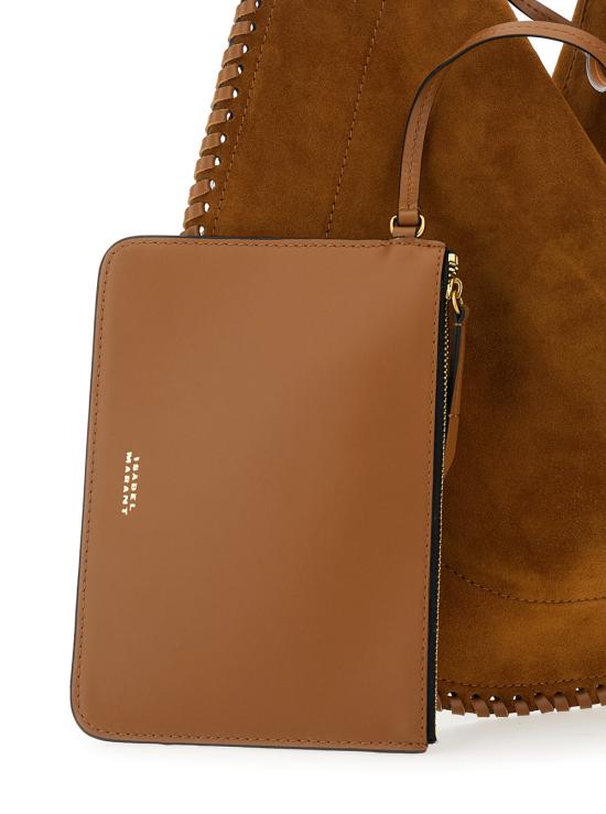 26FW 이자벨마랑 오스칸 호보 소프트 스웨이드 카프스킨 레더 백 PP0200FBB2C06M50CO Brown - ISABEL MARANT