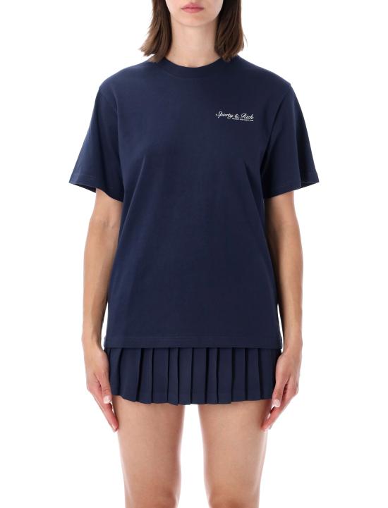 26SS 스포티앤리치 반팔 티셔츠 TO11975325BL106 3902 DARK NAVY WHITE