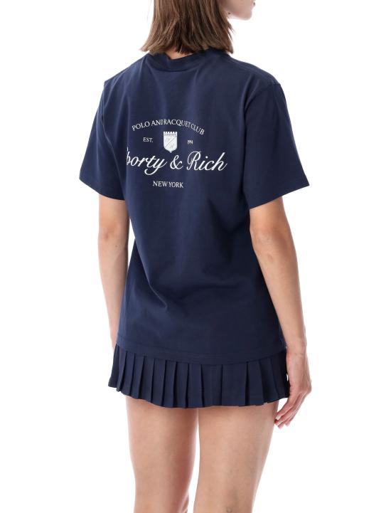 26SS 스포티앤리치 반팔 티셔츠 TO11975325BL106 3902 DARK NAVY WHITE - SPORTY & RICH