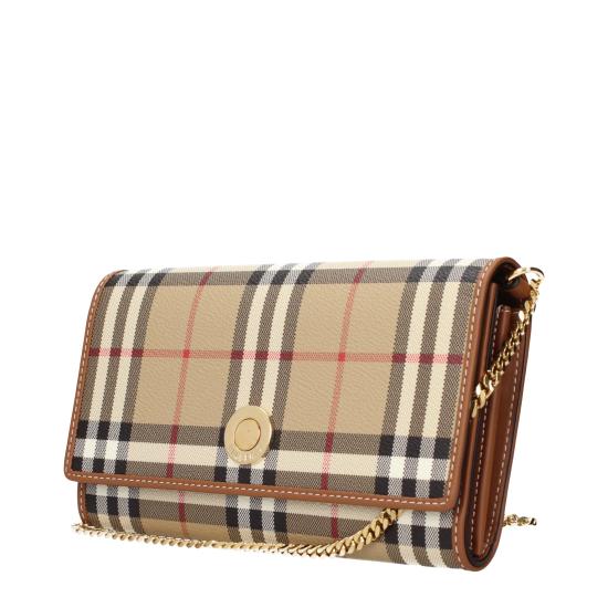 26SS 버버리 체크 체인 스트랩 월렛 8109798 - BURBERRY