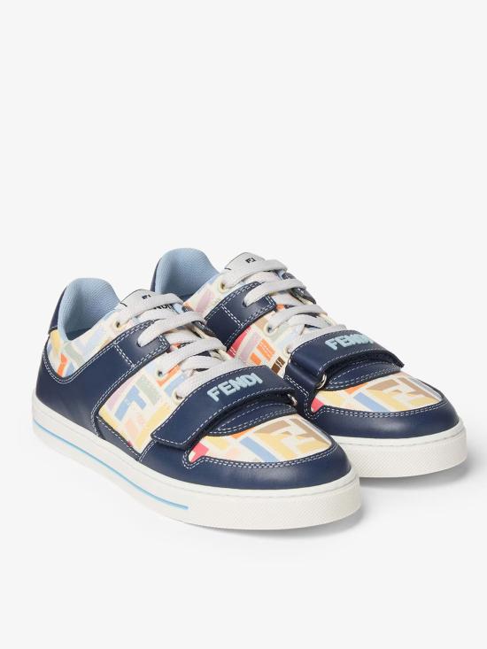 26FW [키즈] 펜디 스니커즈 JMR476AY2W F1XI8 Blu - FENDI