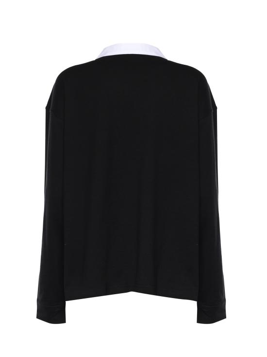 26SS 케이트 폴로 티셔츠 24534219 294 Black white - KHAITE