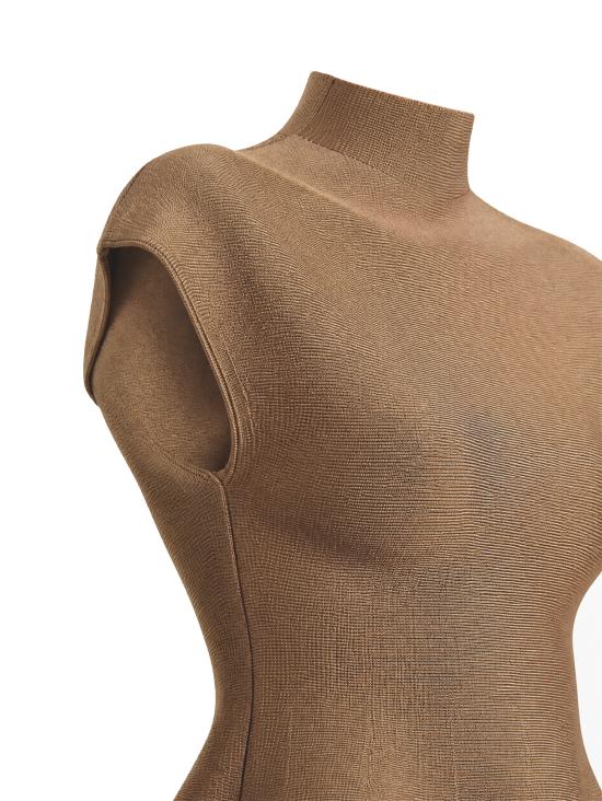 26SS 케이트 블라우스 9806429 736 Carob - KHAITE