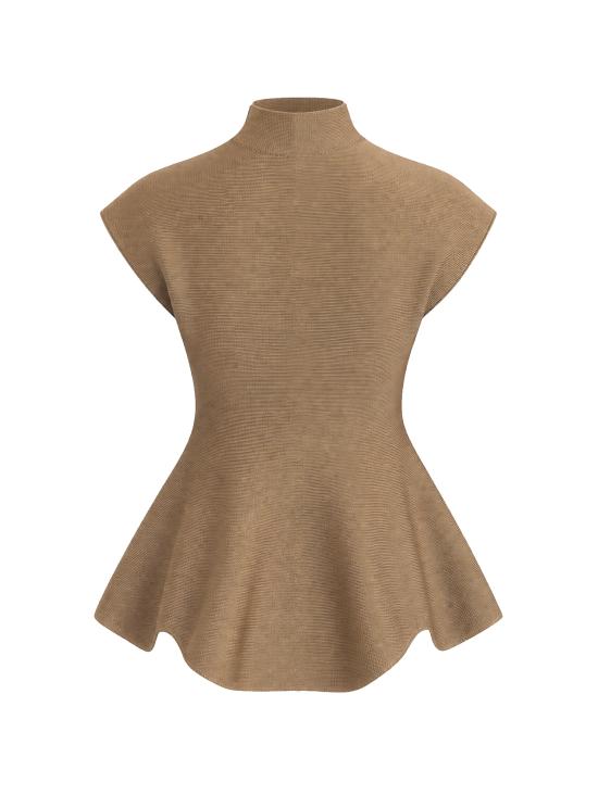 26SS 케이트 블라우스 9806429 736 Carob - KHAITE