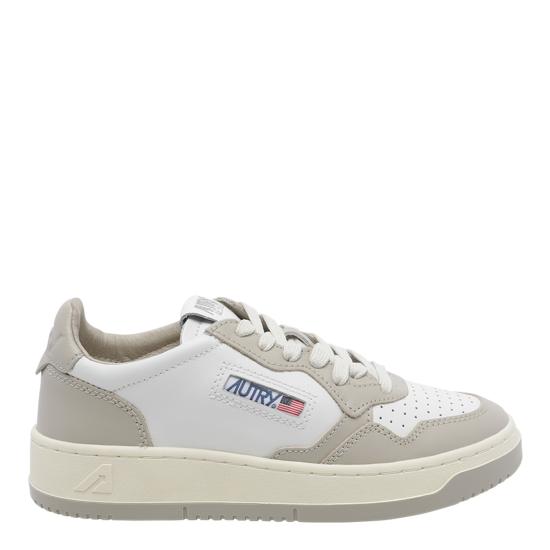 26FW 오트리 메달리스트 로우 레더 스니커즈 AULW WB67 White