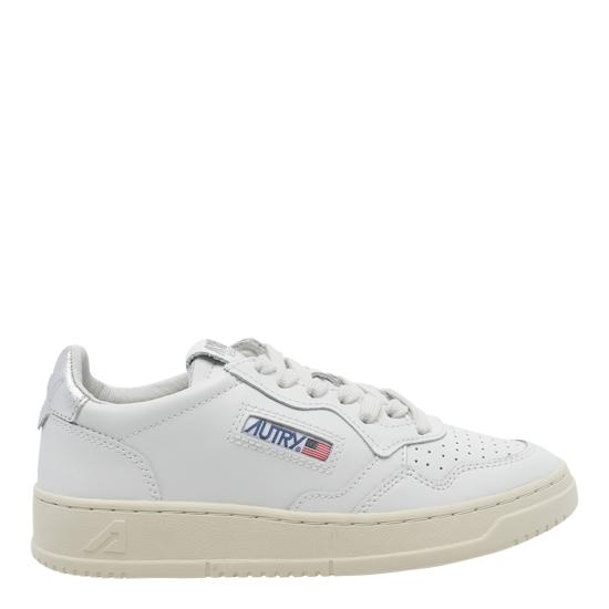 26FW 오트리 메달리스트 로우 레더 스니커즈 AULW LL05 White