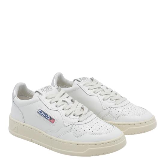 26FW 오트리 메달리스트 로우 레더 스니커즈 AULW LL05 White - AUTRY
