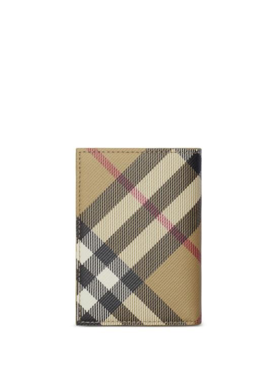  버버리 체크 폴딩 카드 지갑 8091906 A2021 Sand - BURBERRY