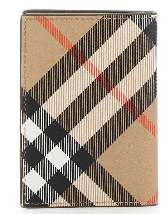  버버리 체크 폴딩 카드 지갑 8091906 A2021 Sand - BURBERRY