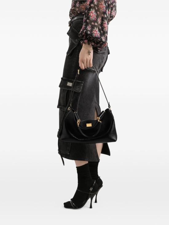  돌체앤가바나 Medium Vittoria calfskin 핸드백 BB7896 AZ00080999 Nero - DOLCE & GABBANA