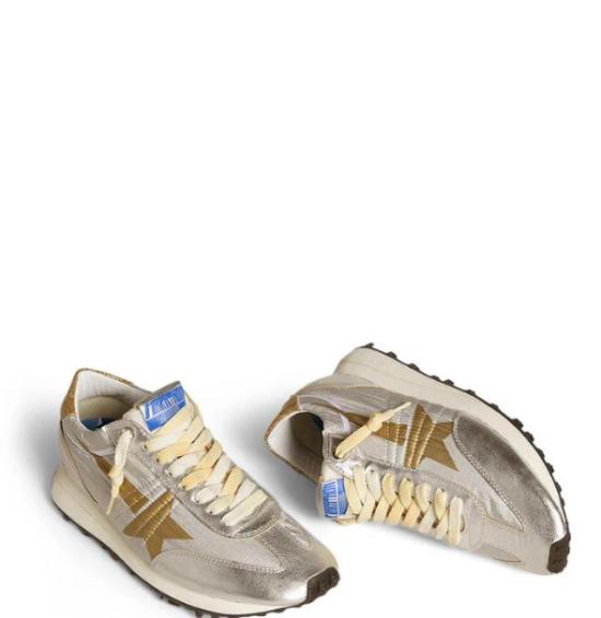  골든구스 마라톤 스니커즈 GWF00683 F00549070138 Silver gold - GOLDEN GOOSE