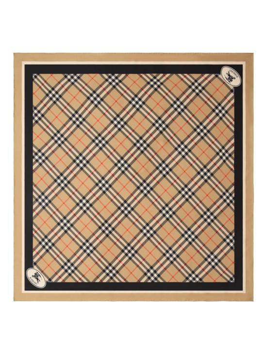  버버리 체크 실크 스카프 8113048 A2021 SAND - BURBERRY
