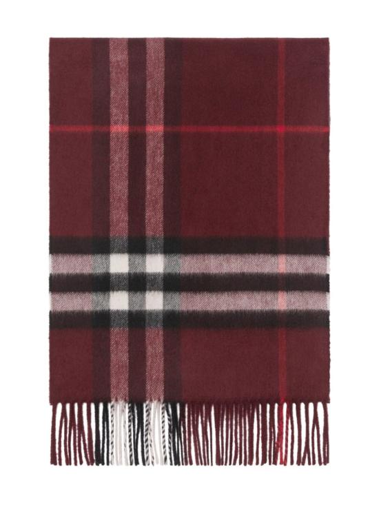  버버리 체크 캐시미어 스카프 8112639 A1308 OXBLOOD RED - BURBERRY
