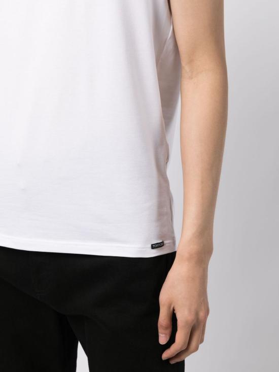  톰포드 반팔 티셔츠 T4M081410 100 White - TOMFORD