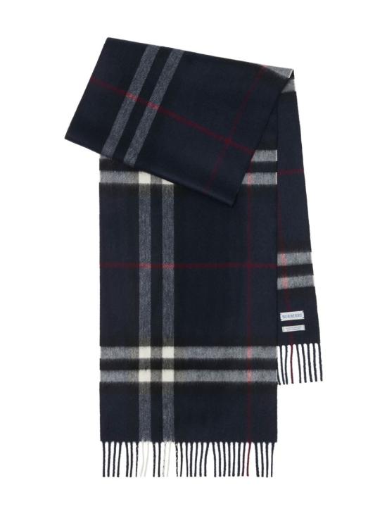  버버리 체크 캐시미어 머플러 8112641 A1249 Ink blue - BURBERRY
