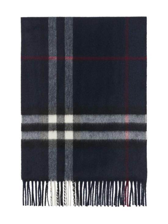  버버리 체크 캐시미어 머플러 8112641 A1249 Ink blue - BURBERRY