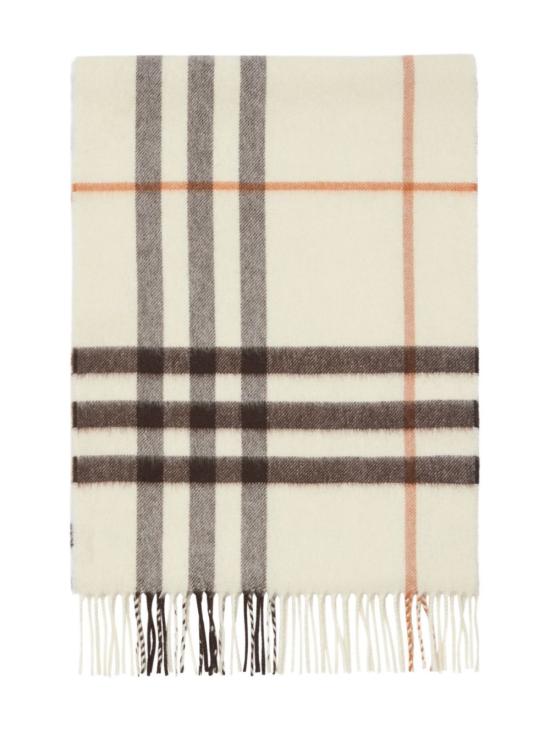  버버리 체크 캐시미어 스카프 8112634 A4486 PEBBLE WHITE - BURBERRY