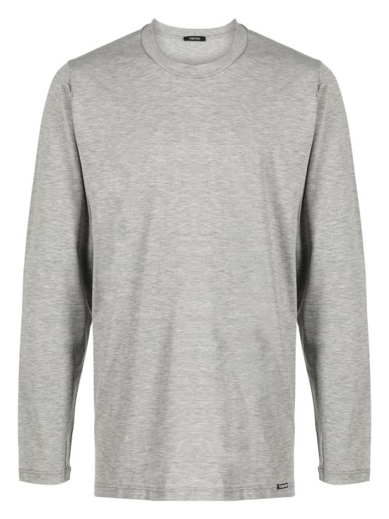  톰포드 긴팔 티셔츠 T4M141410 020 Grey melange - TOMFORD