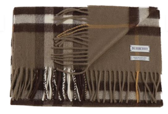  버버리 체크 캐시미어 스카프 8112647 C3264 VOLE BROWN - BURBERRY