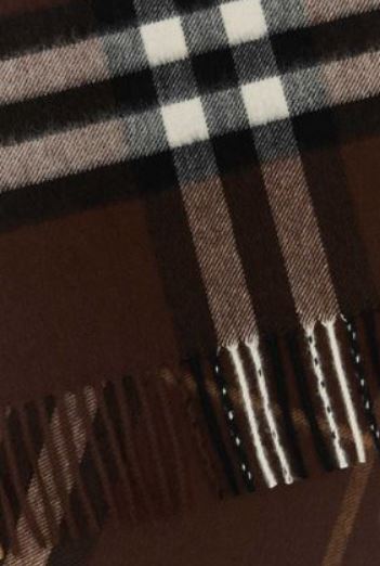  버버리 체크 캐시미어 스카프 8112638 B7313 Treacle brown - BURBERRY