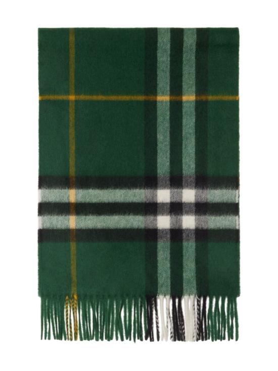  버버리 프린지 엠브로이더드 캐시미어 머플러 8094653 DARKFERNGREEN - BURBERRY