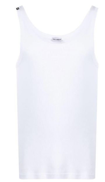  돌체앤가바나 민소매 티셔츠 M8C19J ONN96W0800 WHITE