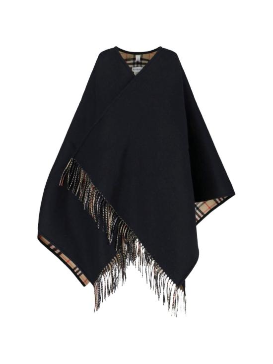 26FW 버버리 케이프 8122804 C1900 Black sand - BURBERRY