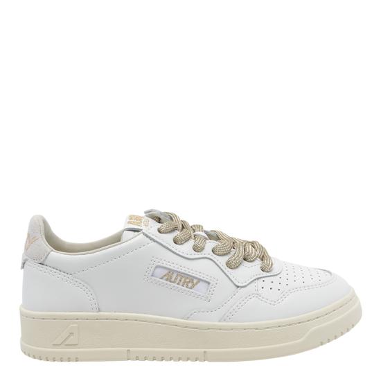 26FW 오트리 메달리스트 로우 레더 스니커즈 AULW SW01 White