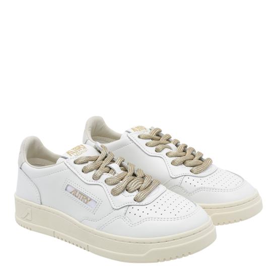 26FW 오트리 메달리스트 로우 레더 스니커즈 AULW SW01 White - AUTRY