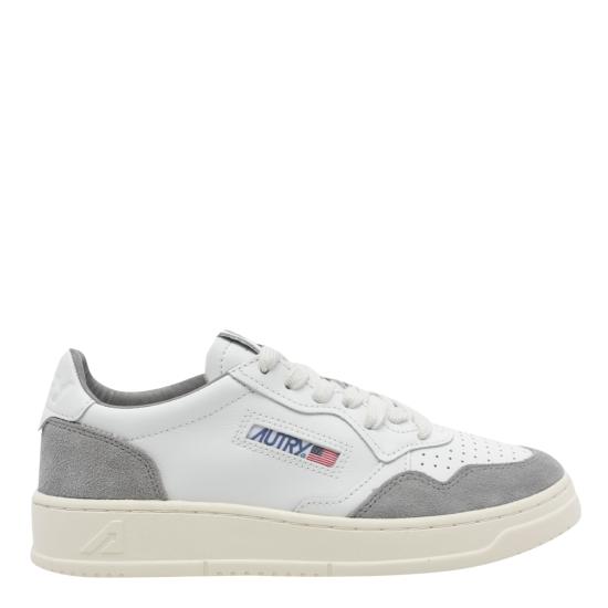 26FW 오트리 메달리스트 로우 레더 스니커즈 AULW FT15 White