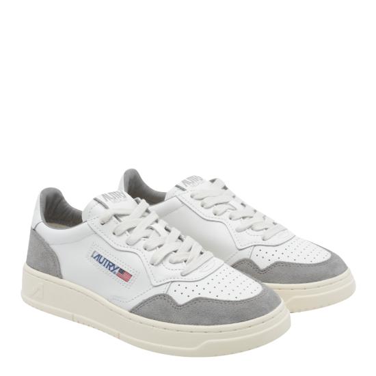 26FW 오트리 메달리스트 로우 레더 스니커즈 AULW FT15 White - AUTRY