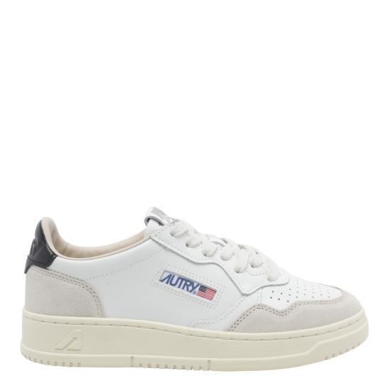26FW 오트리 메달리스트 로우 레더 스니커즈 AULW LS21 White