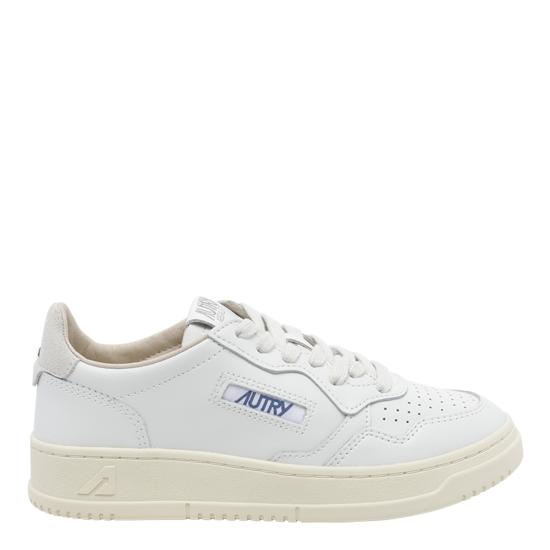 26FW 오트리 메달리스트 로우 레더 스니커즈 AULW BJ04 White