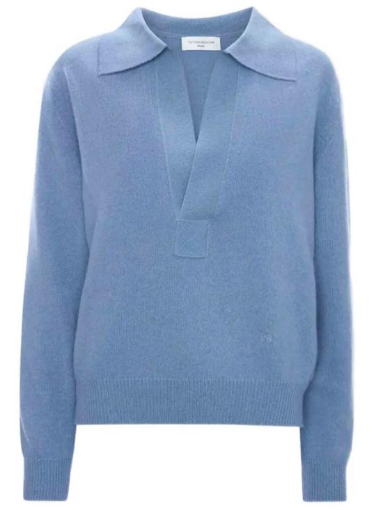 26FW 빅토리아 베컴 스웨터 1326KJU007475A 9901 OCEAN MIST MELANGE