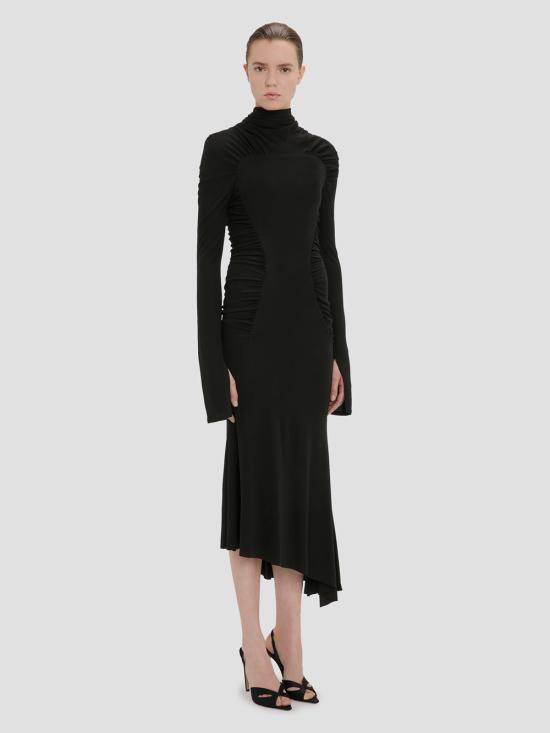 26FW 빅토리아 베컴 롱 원피스 1326WDR007472A 1 BLACK - VICTORIA BECKHAM