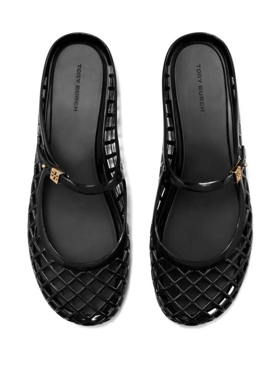 26SS 토리버치 멜로우 메리 제인 젤리 뮬 163189013 BLACK - TORY BURCH