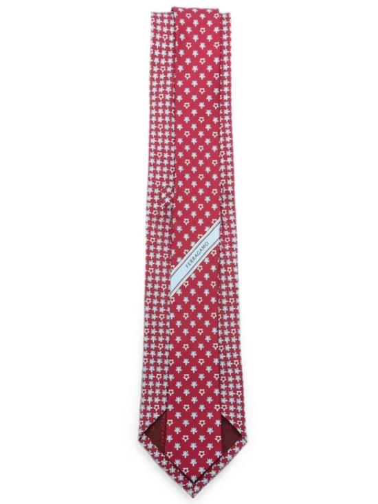 26FW 살바토레 페라가모 넥타이 351456 0794740 PURPLE PATTERNED MEDIUM - SALVATORE FERRAGAMO