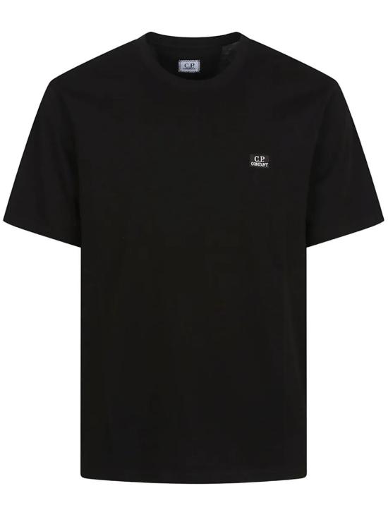 26FW 씨피 컴퍼니 30/1 저지 숏슬리브 로고 패치 티셔츠 RCCMTS726A005100W 999 BLACK