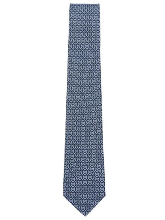 26FW 살바토레 페라가모 넥타이 351455 0794726 BLUE PATTERNED NAVY