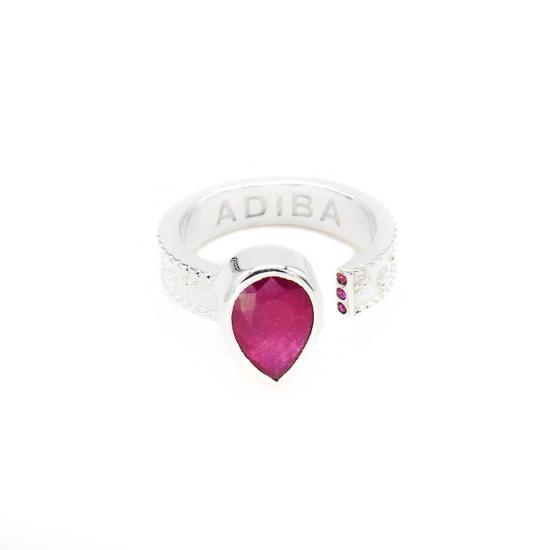  ADIBA 반지 아디바 실버 루비 사이즈 조절 가능