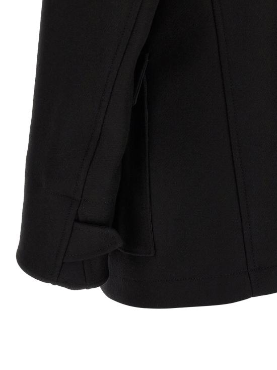 26FW 디스퀘어드2 트렌치 코트 더블 브레스트 코트, 코트 및 , 블랙 - DSQUARED2