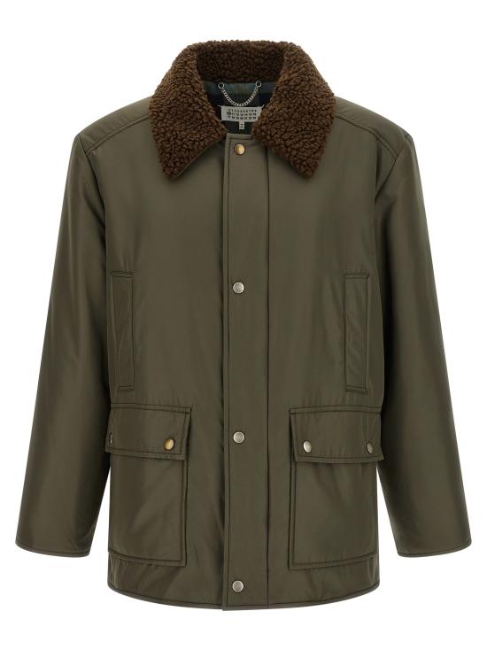 26FW 마르지엘라 자켓 양털 칼라 파카  재킷 (녹색)