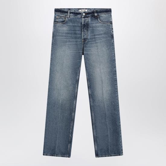 26FW 미우미우 워시드 데님 진 GWP612OOO197U Blue