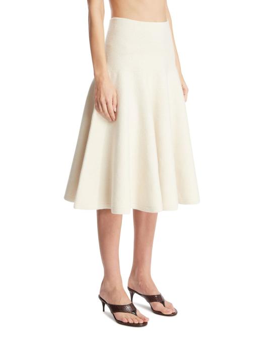 25FW 알라이아 스커트 AA9J2418K115B 054 WHITE - ALAIA