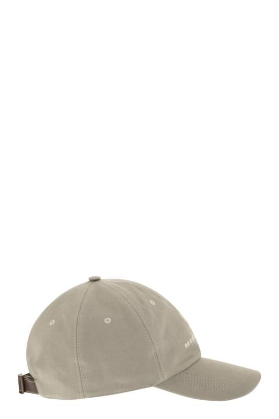  브루넬로 쿠치넬리 로고 자수 베이스볼 캡 M252D9850 CDK24 TURTLEDOVE - BRUNELLO CUCINELLI