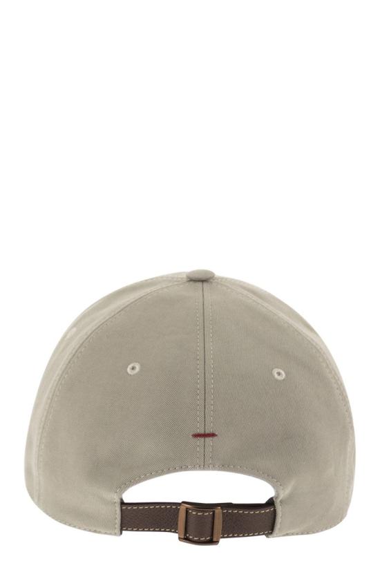  브루넬로 쿠치넬리 로고 자수 베이스볼 캡 M252D9850 CDK24 TURTLEDOVE - BRUNELLO CUCINELLI