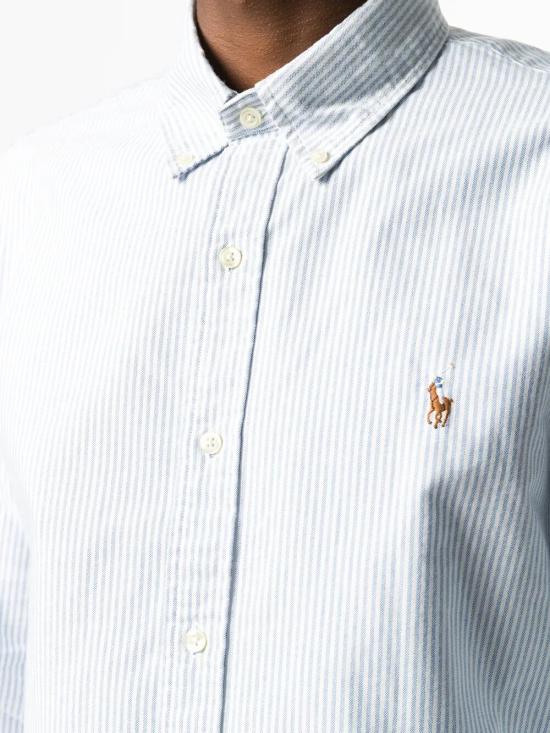26FW 폴로 랄프로렌 컬러 포니 자수 커스텀 핏 버튼 다운 셔츠 710792041 004 LIGHT BLUE - POLO RALPH LAUREN
