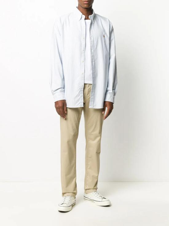 26FW 폴로 랄프로렌 컬러 포니 자수 커스텀 핏 버튼 다운 셔츠 710792041 004 LIGHT BLUE - POLO RALPH LAUREN