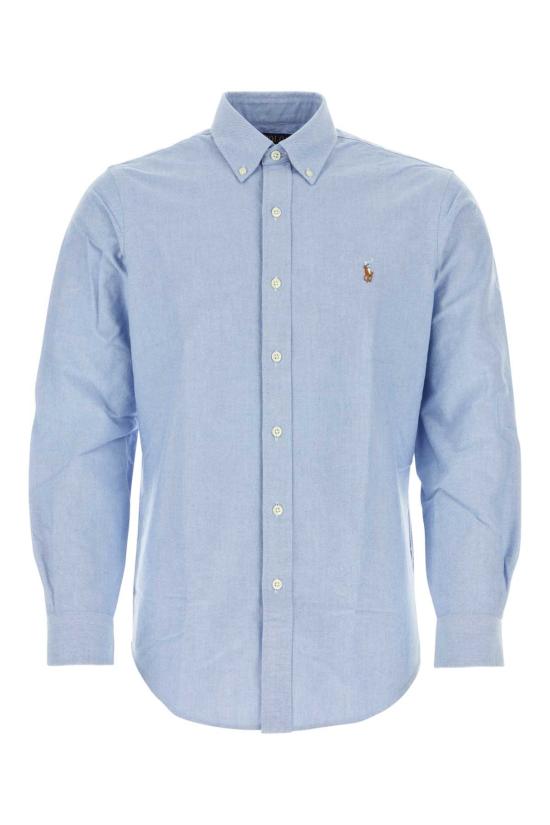 26FW 폴로 랄프로렌 컬러 포니 자수 커스텀 핏 버튼 다운 셔츠 710792041 002 LIGHT BLUE