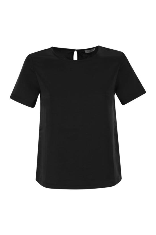 26FW 위켄드막스마라 반팔 티셔츠 2625946041600 008 BLACK